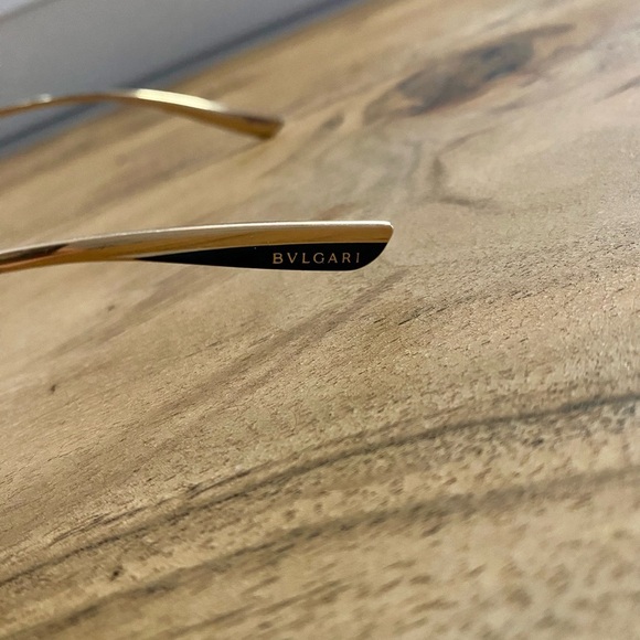 BVLGARI Round Gold Eyeglasses Frames – Luxury Designer Optical - Picture 3 of 5